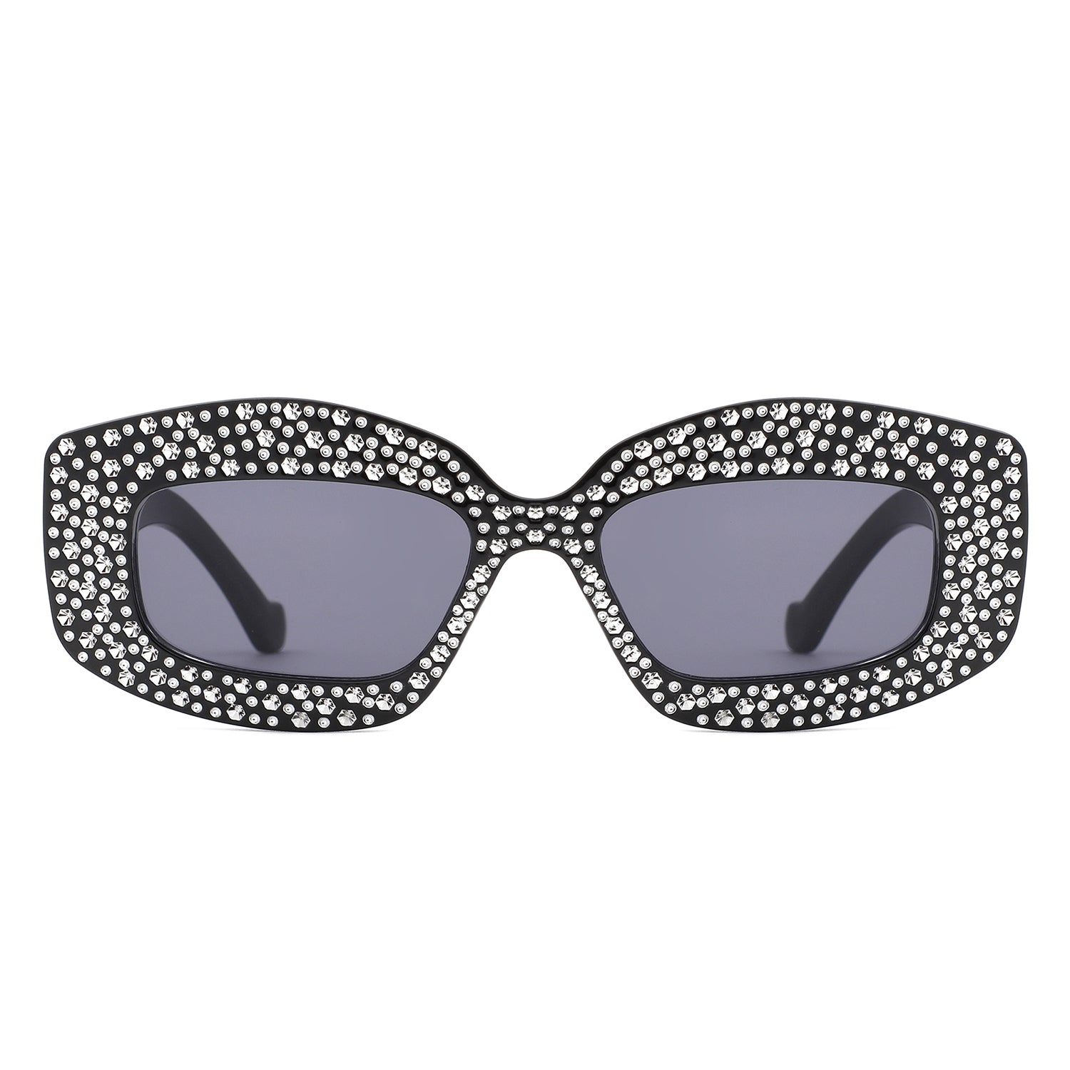 Sunglasses with square frame and decorative details - Image 3
