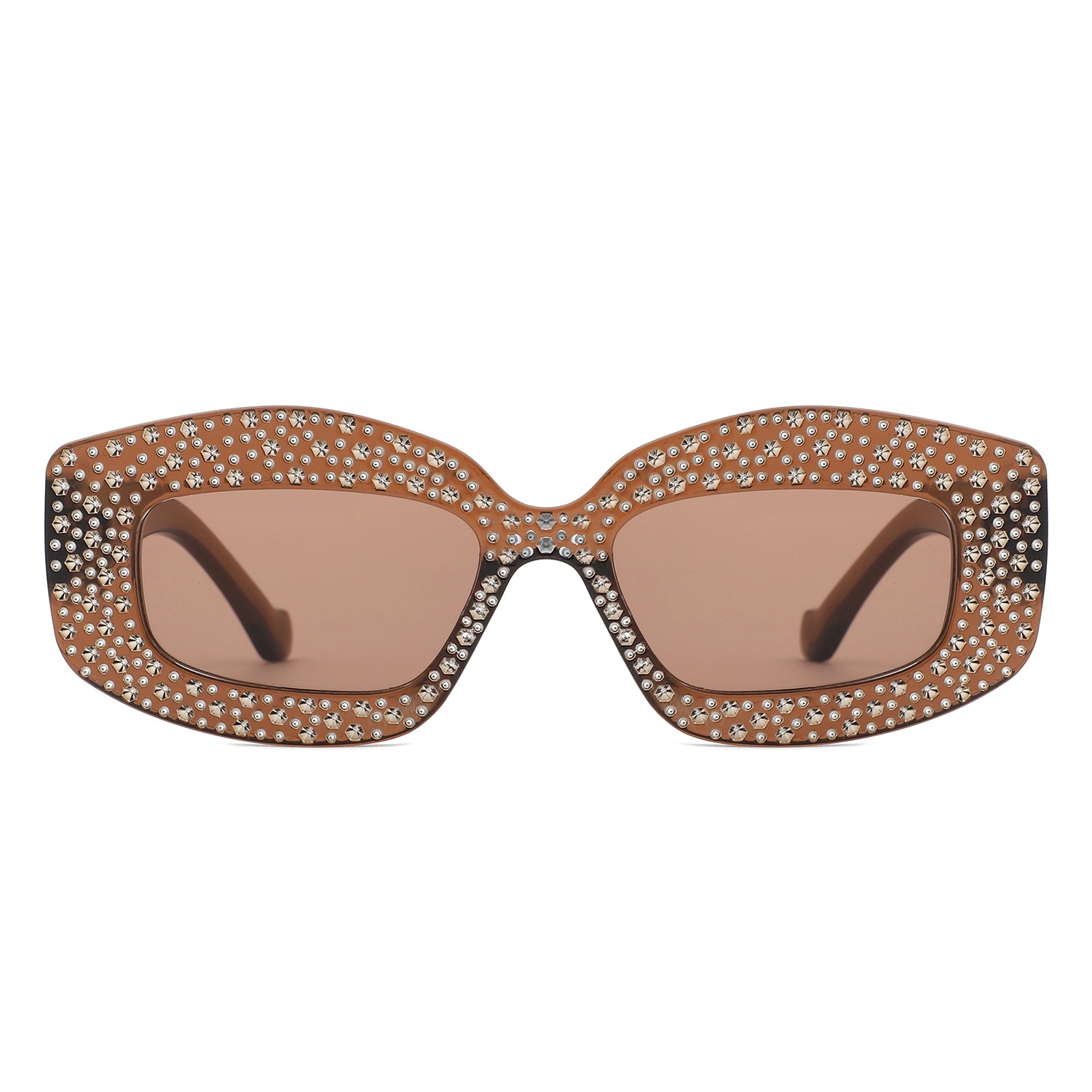 Sunglasses with square frame and decorative details - Image 6
