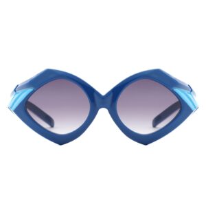 Sunglasses with polygon frame and UV protection