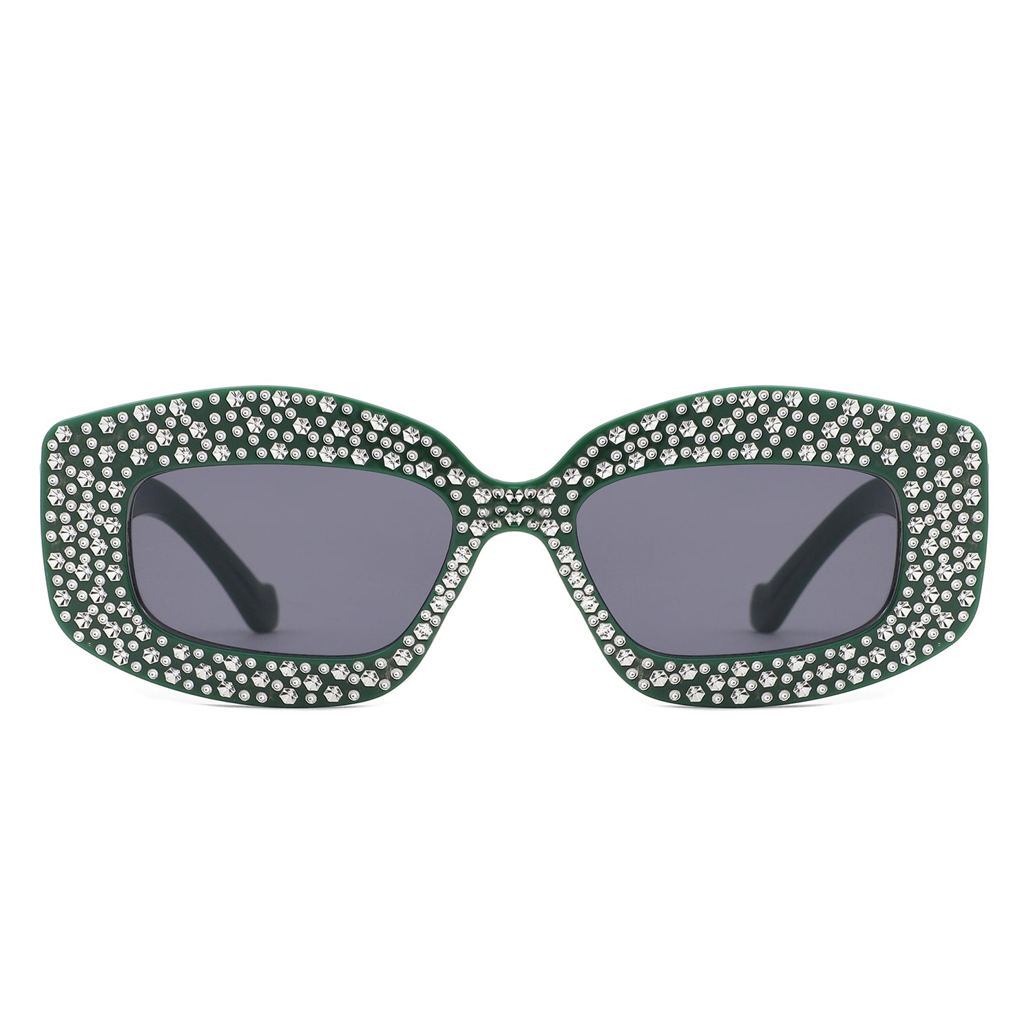 Sunglasses with square frame and decorative details - Image 8