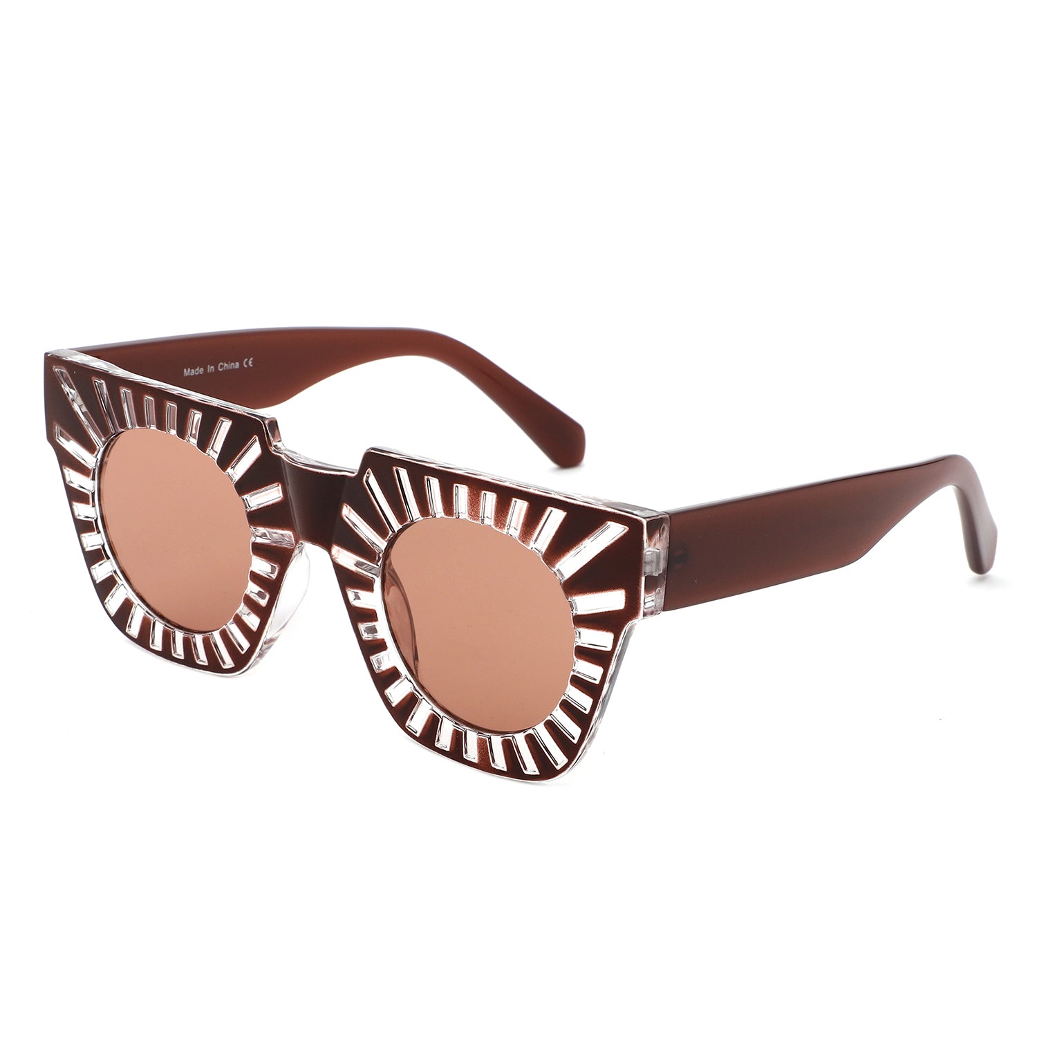 Sunglasses with square frame and UV protection - Image 9