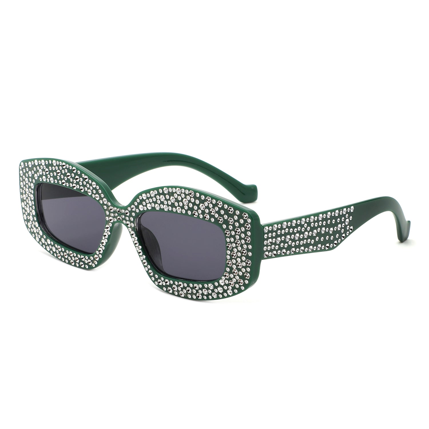 Sunglasses with square frame and decorative details - Image 9