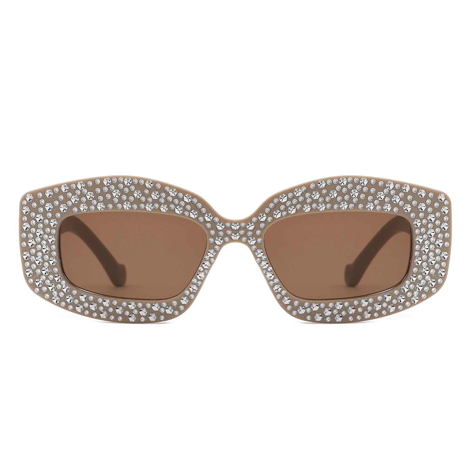 Sunglasses with square frame and decorative details - Image 10
