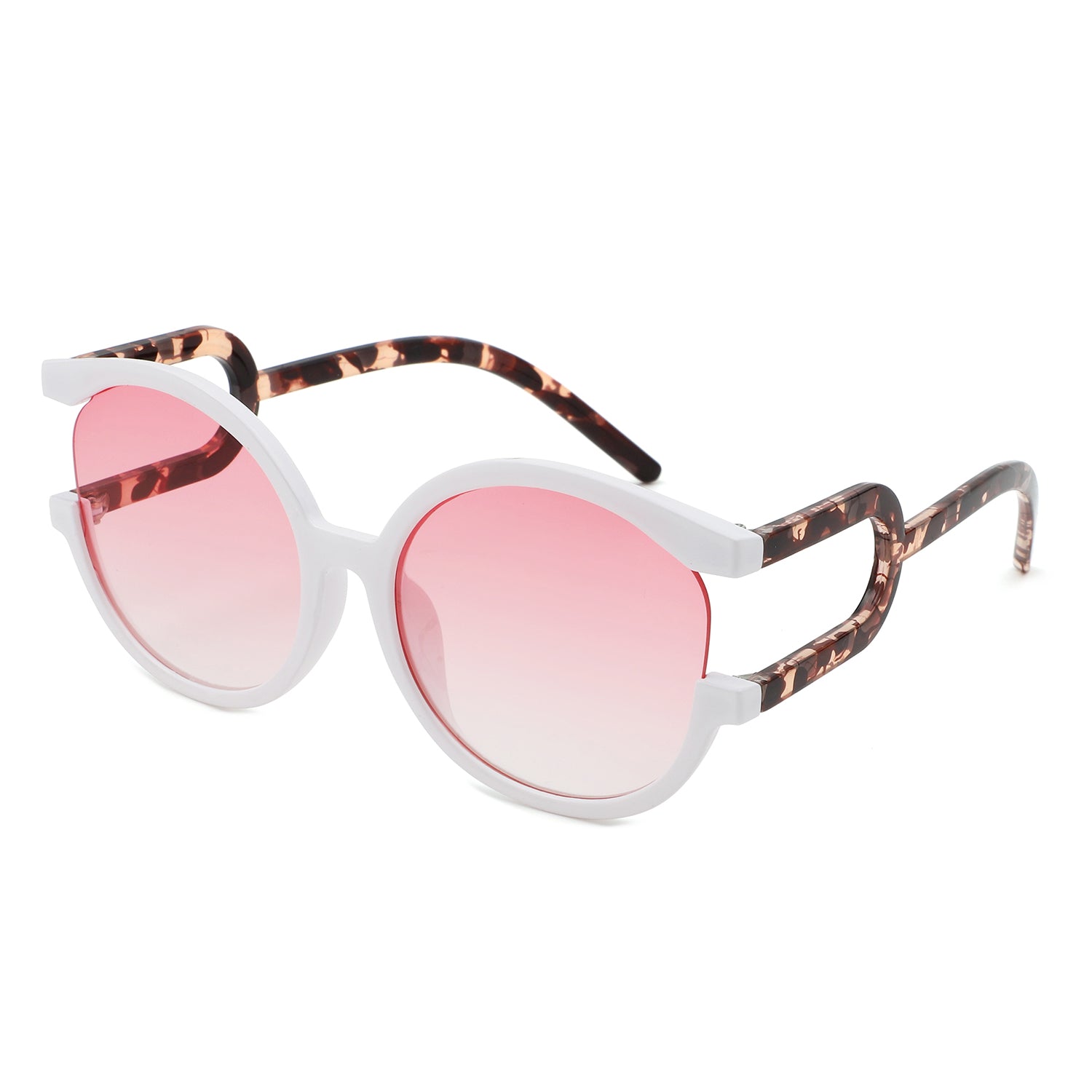 Sunglasses with irregular round frame and UV protection - Image 10