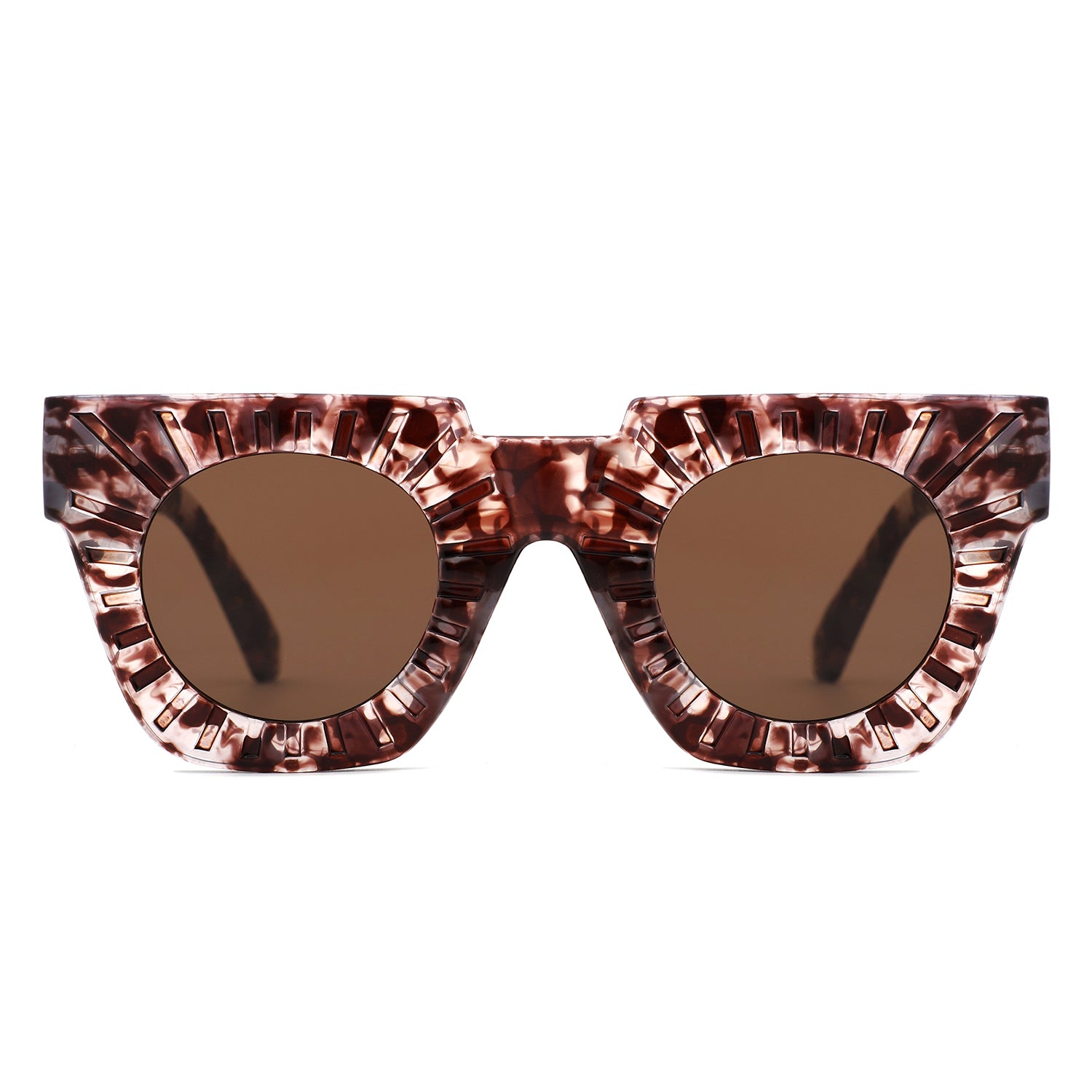 Sunglasses with square frame and UV protection - Image 12