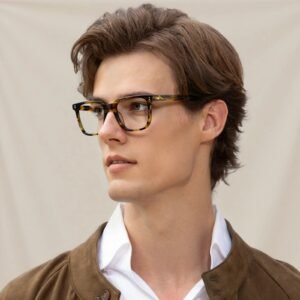 Alternative view of Eyeglasses frame with acetate material and square full-rim design