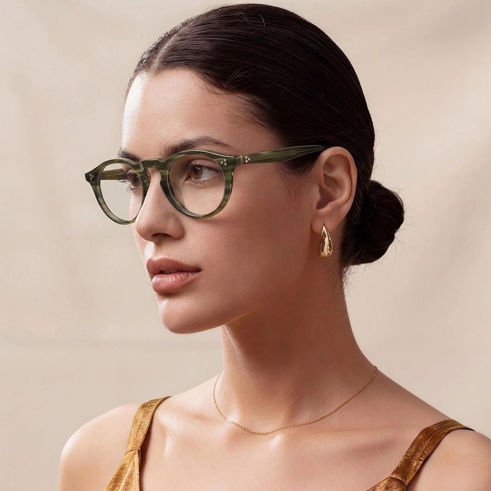 Eyeglasses frame with acetate material and round full-rim design - Image 3