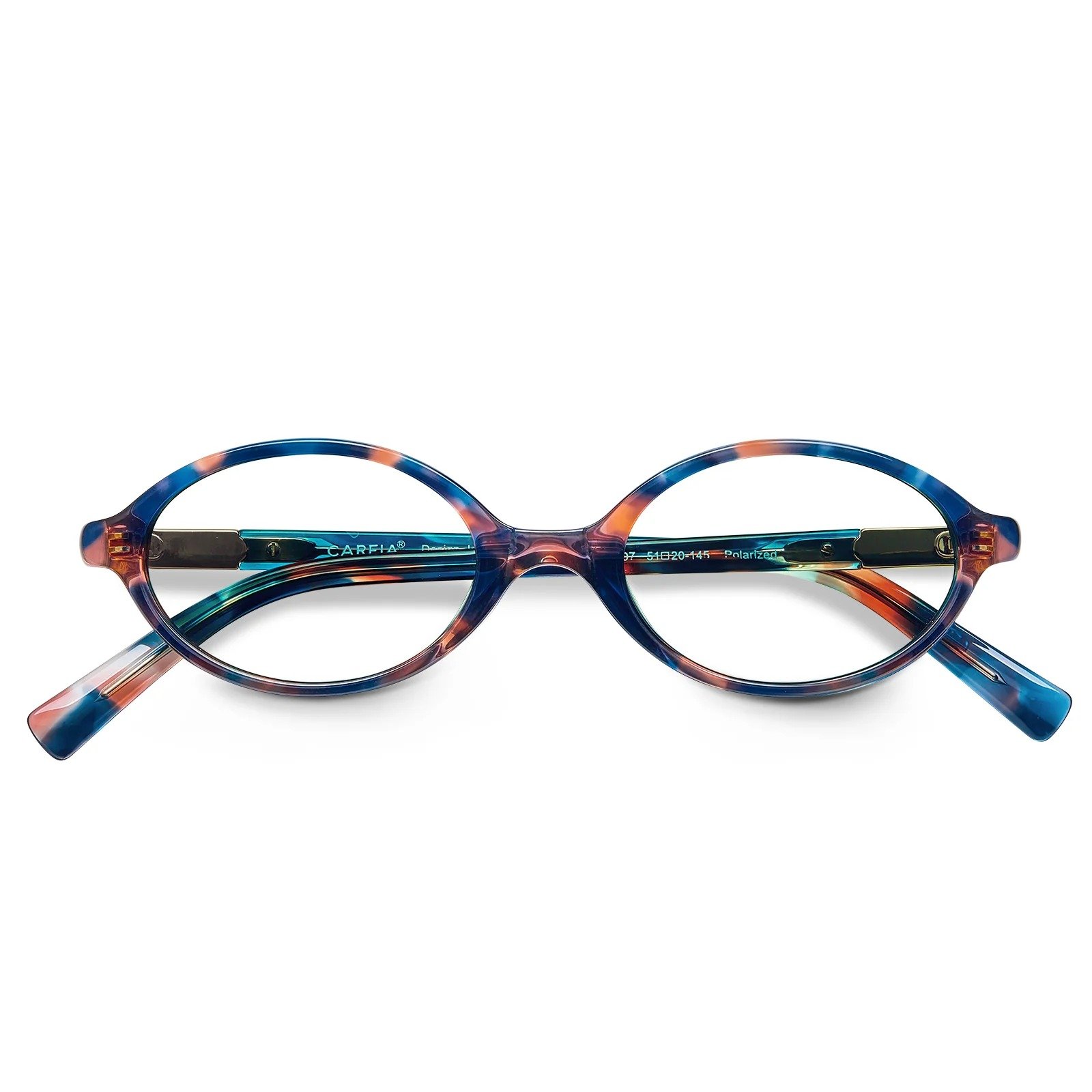 Oval eyeglasses with acetate frame and lightweight design - Image 3