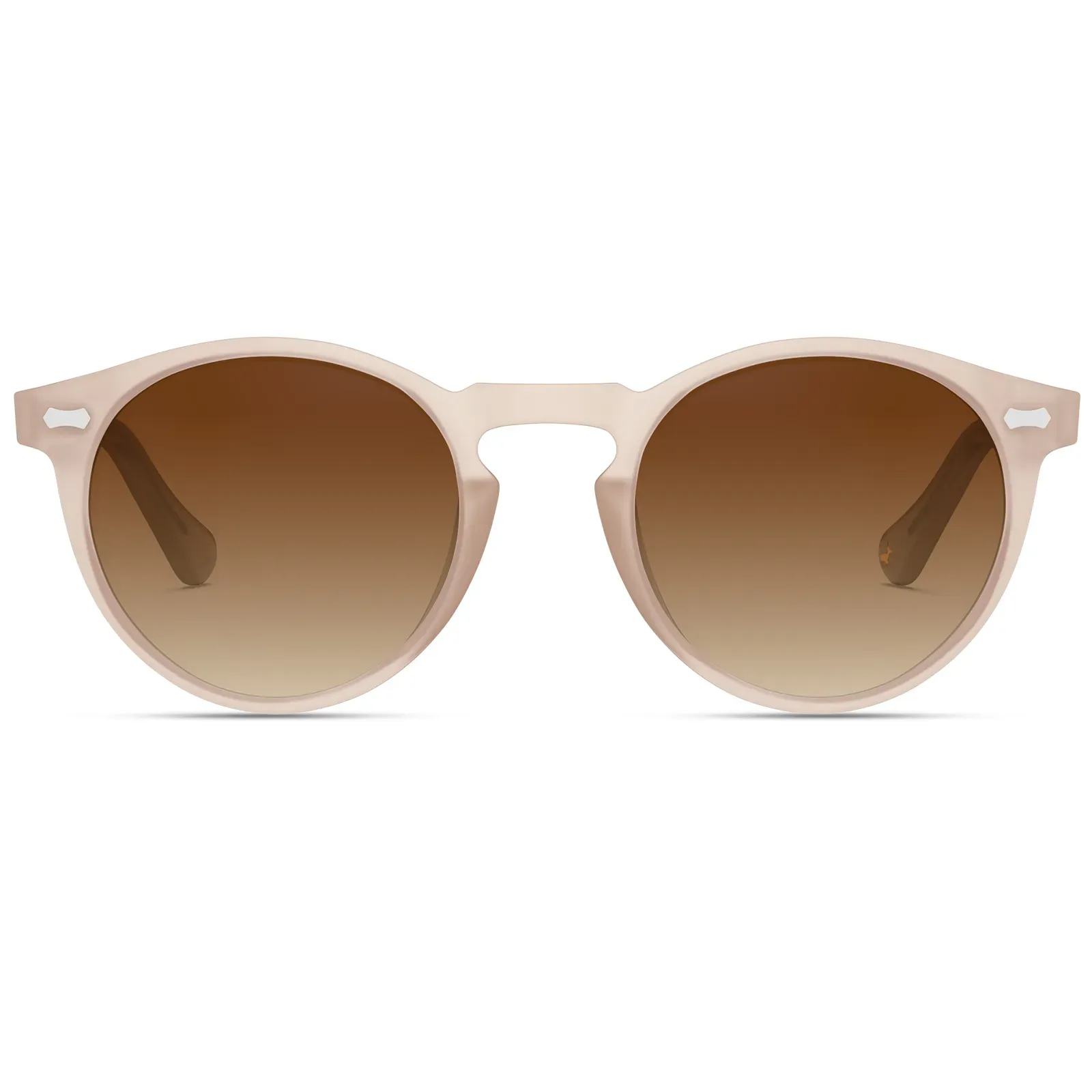 Round polarized sunglasses with acetate frame and UV400 protection - Image 5