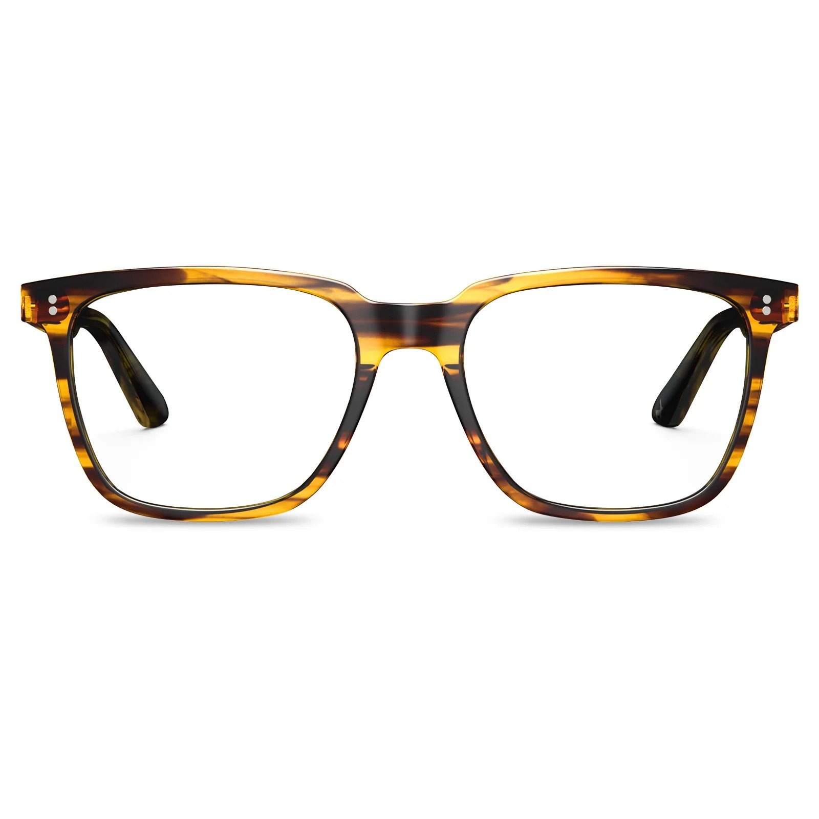 Eyeglasses frame with acetate material and square full-rim design