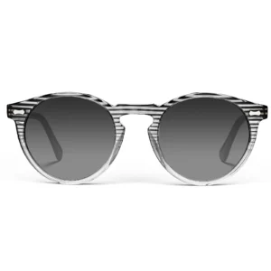 Square polarized sunglasses with acetate frame and UV protection