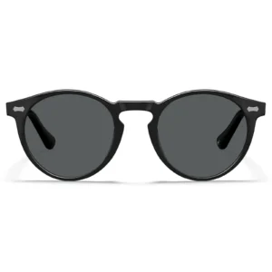 Square polarized sunglasses with acetate frame and UV protection
